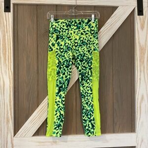 Fabletics Powerhold Neon Animal Print Leggings